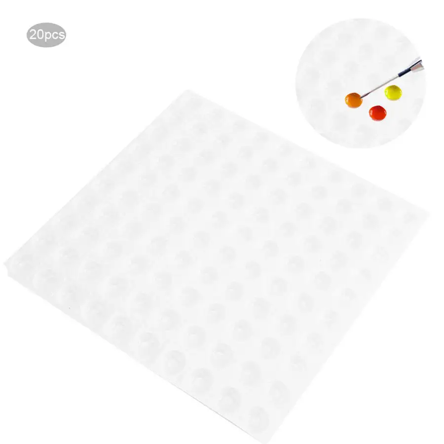 20 шт. 100 отверстий/штука тарелка для чернил татуировок одноразовые пластиковые