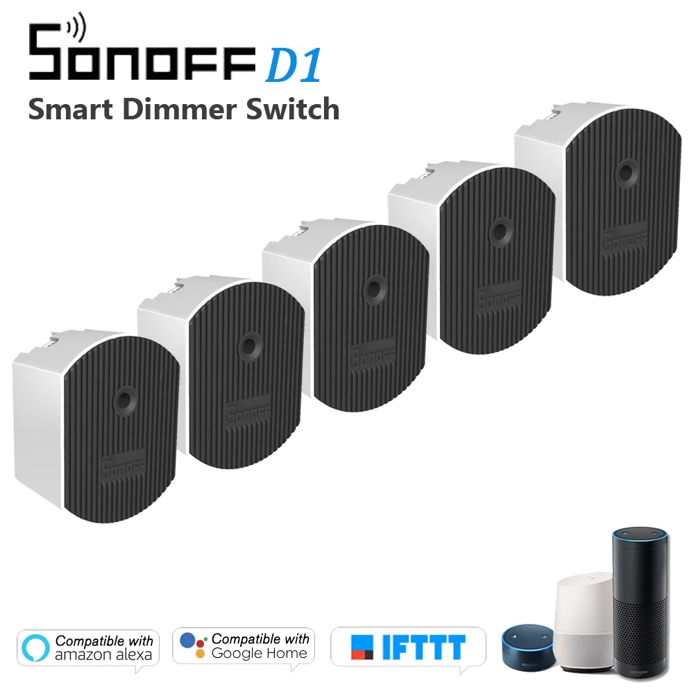 5 шт. SONOFF D1 Wifi умный диммер DIY домашний переключатель модуль регулировка яркости