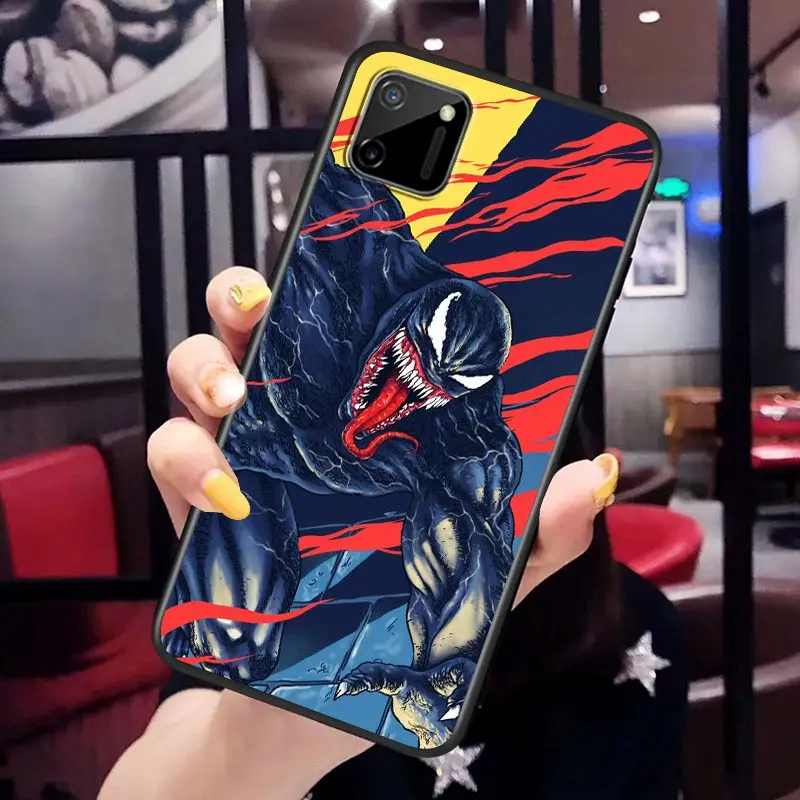 avengers venom marvel for oppo realme 5 5s 5i 6 6s 6i 7 7i 8 8i narzo 10 20 30 q3 q3i pro 5g global black phone case free global shipping