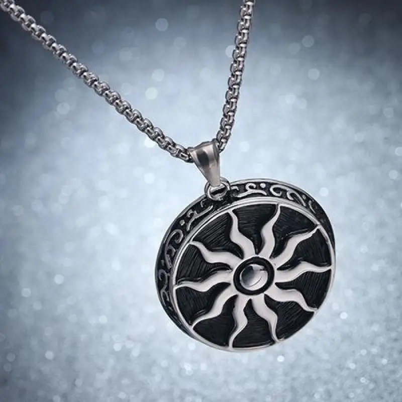 Винтажное титановое ожерелье в стиле панк для мужчин и женщин из нержавеющей