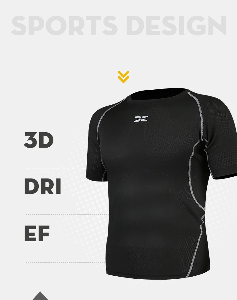 Suit for Fitness Men's Solid Color Gym Shaping Exercise Fitness Suit Spring Tights Sportswear Quick-drying Breathable Suit