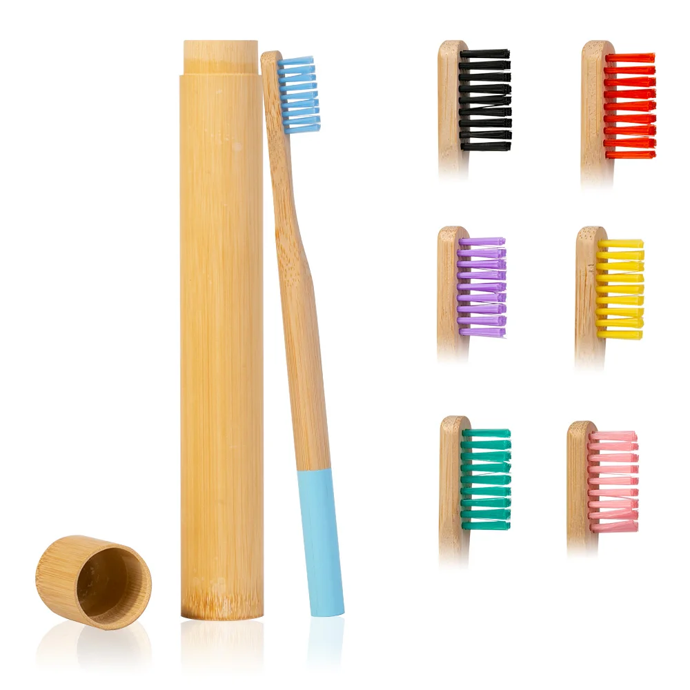 Портативный набор мягкой экологически чистой краски зубная щетка бамбуковая