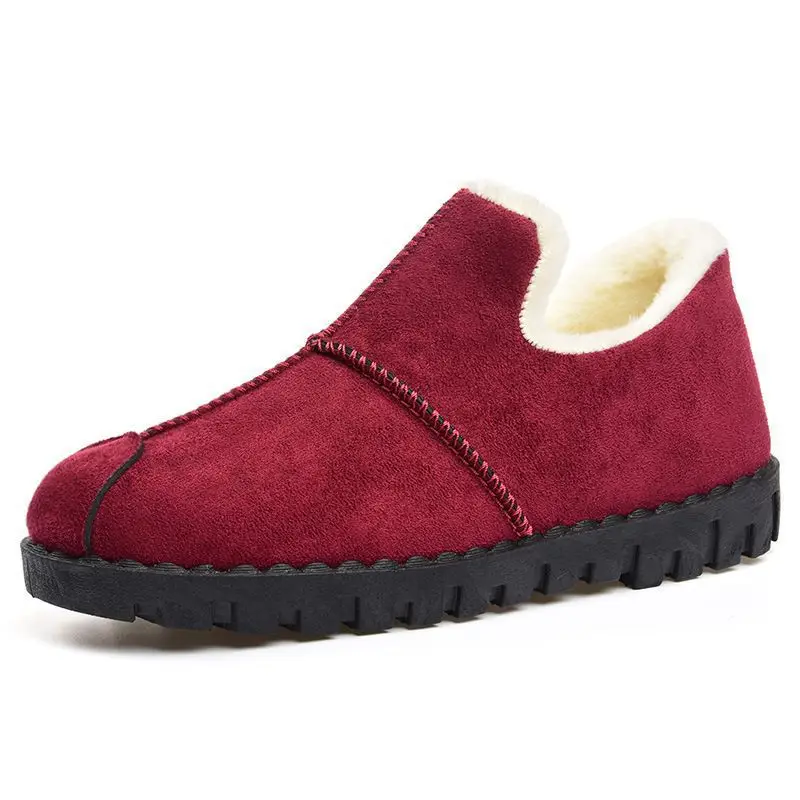 

2021 warm antiskid cotton shoes a new leisure and old qiu dong han edition and velvet doug ms Beijing cloth shoes