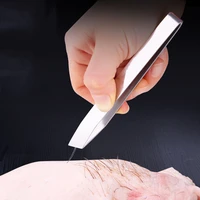 fish bone tweezers stainless steel meat hair remover pliers pincer puller tongs pick up utensils kitchen seafood tool