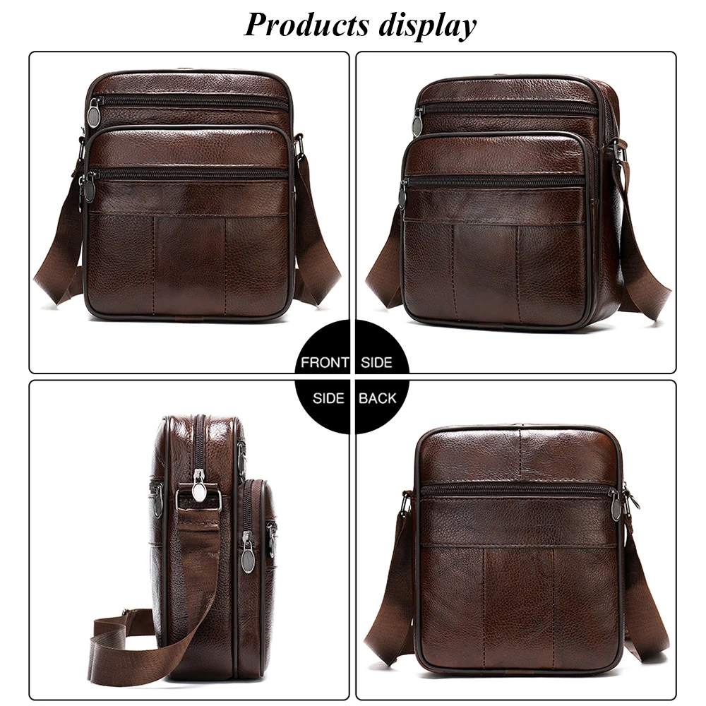 Сумка MVA мужская сумка через плечо из натуральной кожи сумка-мессенджер