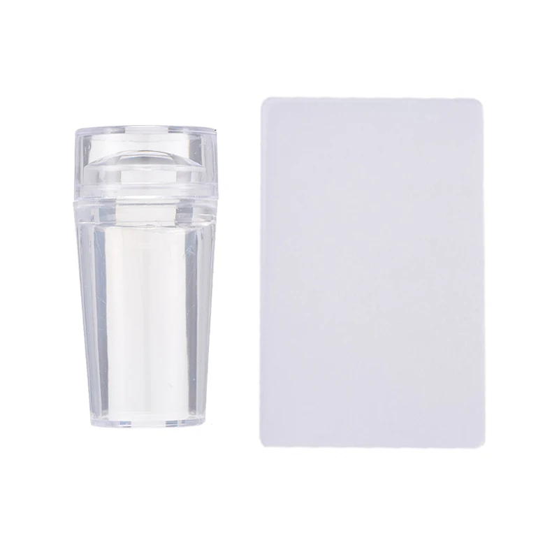 Набор для маникюра пластины штамповки ногтей 10 мл белый/черный/золотой лак