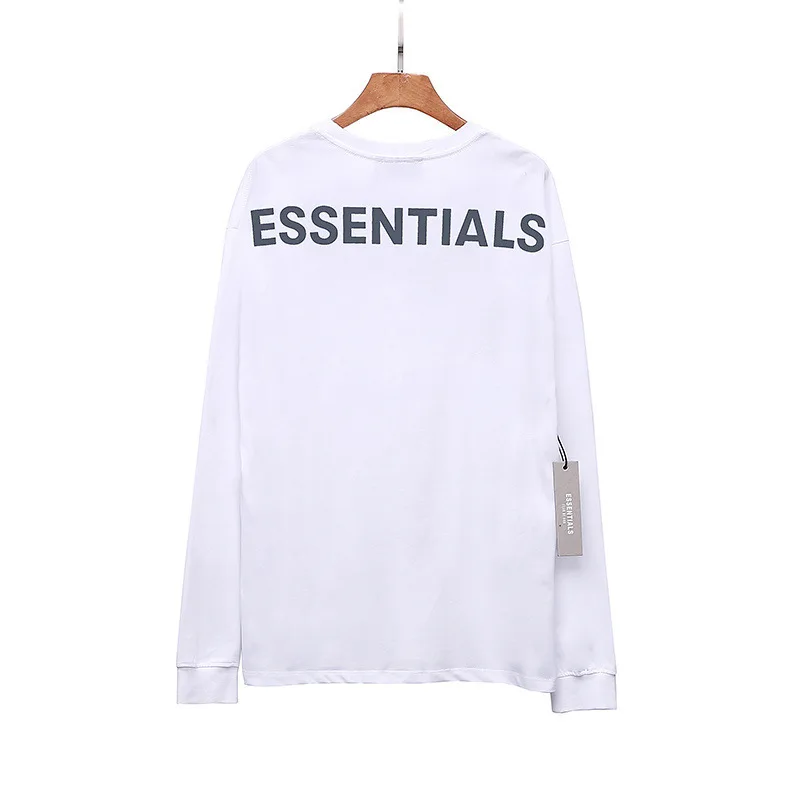 

Fashionable autumn and winter new fog fashion brand reflective letter printing men's youth Cotton Long Sleeve T-Shirt