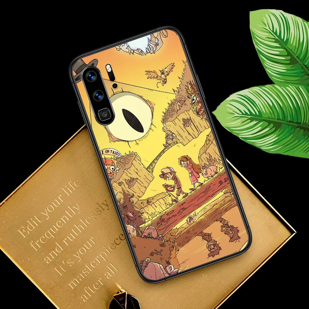 

Gravity Fall Phone Case For Huawei P Mate Smart 10 20 30 40 Lite Z 2019 Pro black Shell Pretty Cover Trend Back Tpu Coque