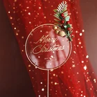 2022 Веселая фотография, акриловая буква для рукописного письма, Рождественское украшение для торта на Новый Год Вечерние торты, украшение для выпечки