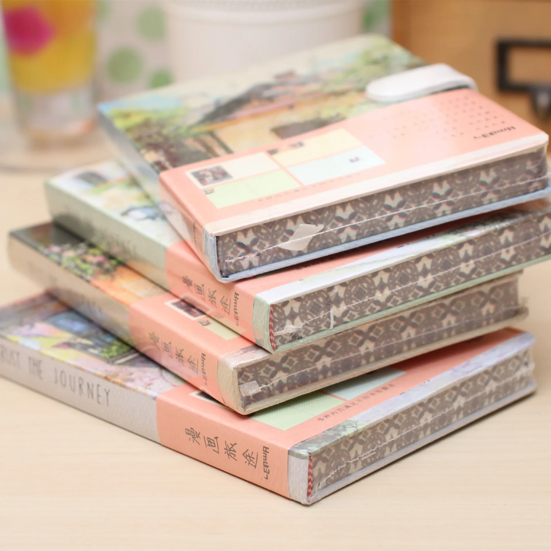 1pc Hand-Painted Multi-color Illustration Blank Notebook Magnetic Buckle Hardcover Hand Book Students Hardfacing Journal Land | Канцтовары