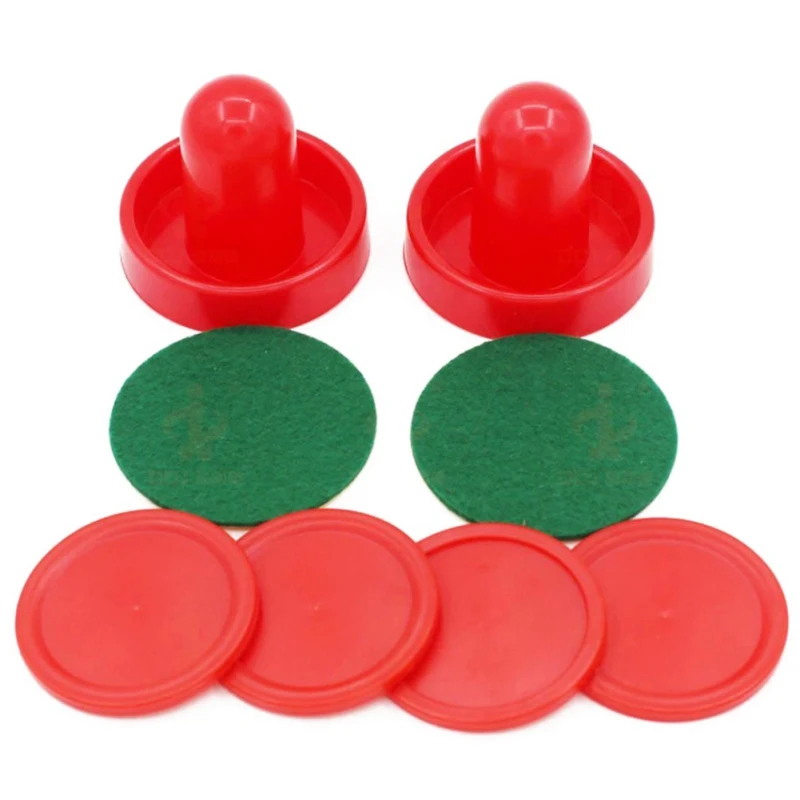 8pcs/set Standard Plastic Air Hockey Pushers And Pucks Replacement For Game Tables Goalies Accessories