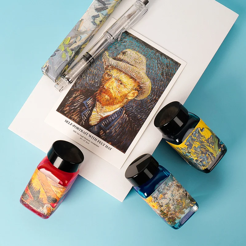 Kup Banmi Master Van Gogh Seria Atrament Czarny Niebieski Czarny Czerwony Kolorowy Atrament Nie Węglowy Nieblokujący Atrament Do Długopisów