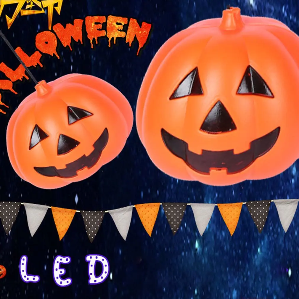 

2018 NEW Halloween Dress props witch mobile phone pumpkin lamp LED pumpkin Halloween festival