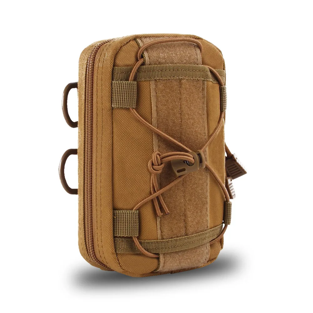 Tan 600D Тактический Molle Чехол портативный поясной ремень пакет Сумка военный телефонный чехол утилита охотничья сумка рюкзак жилет аксессуары сумки - Цвет: Tan