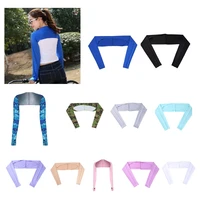 1 pcs ice silk shawl cuff arm warmers women sun uv protection sports gloves for outdoor activity running fishing cycling sleeves
