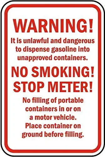 

Vintage Reproduction Sign 12x8inches,Warning Fueling Rules Sign Home House Coffee Beer Drink Bar Decor,Aluminum Sign Metal Signs