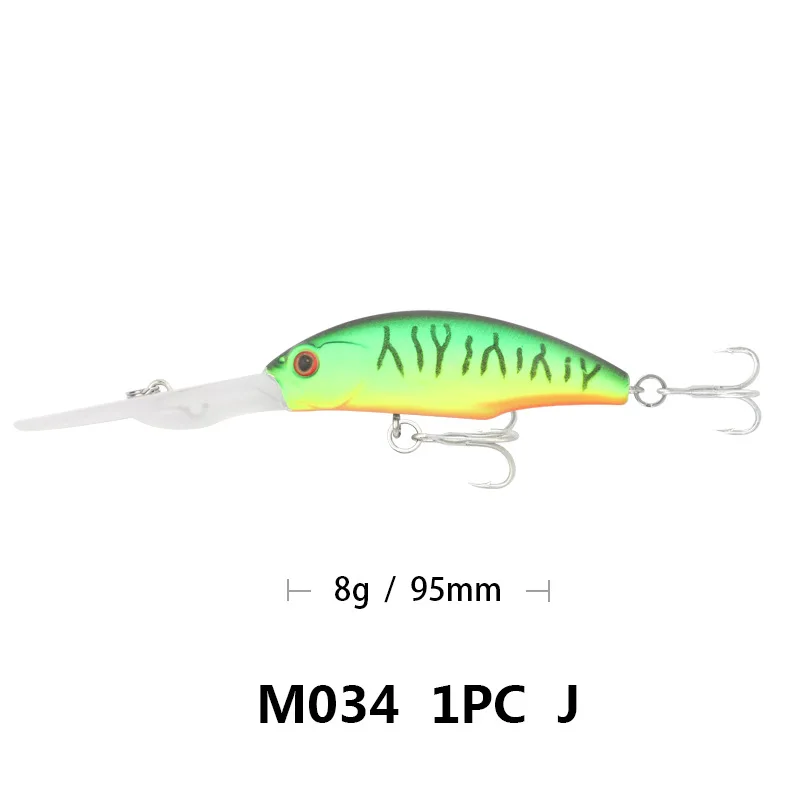 J Лидер продаж; Новинка; 9,5 см 8 г Minnow приманки для рыбалки качели маленькую погружения жесткая наживка глубокое погружение приманки высокое качество вибрации Япония PESCA, воблер - Цвет: J