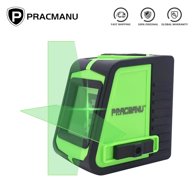 

Лазерный уровень с 2 линиями для выравнивания плитки и домашнего декора, горизонтальный и вертикальный лазер с пересечением линий и магнитн...