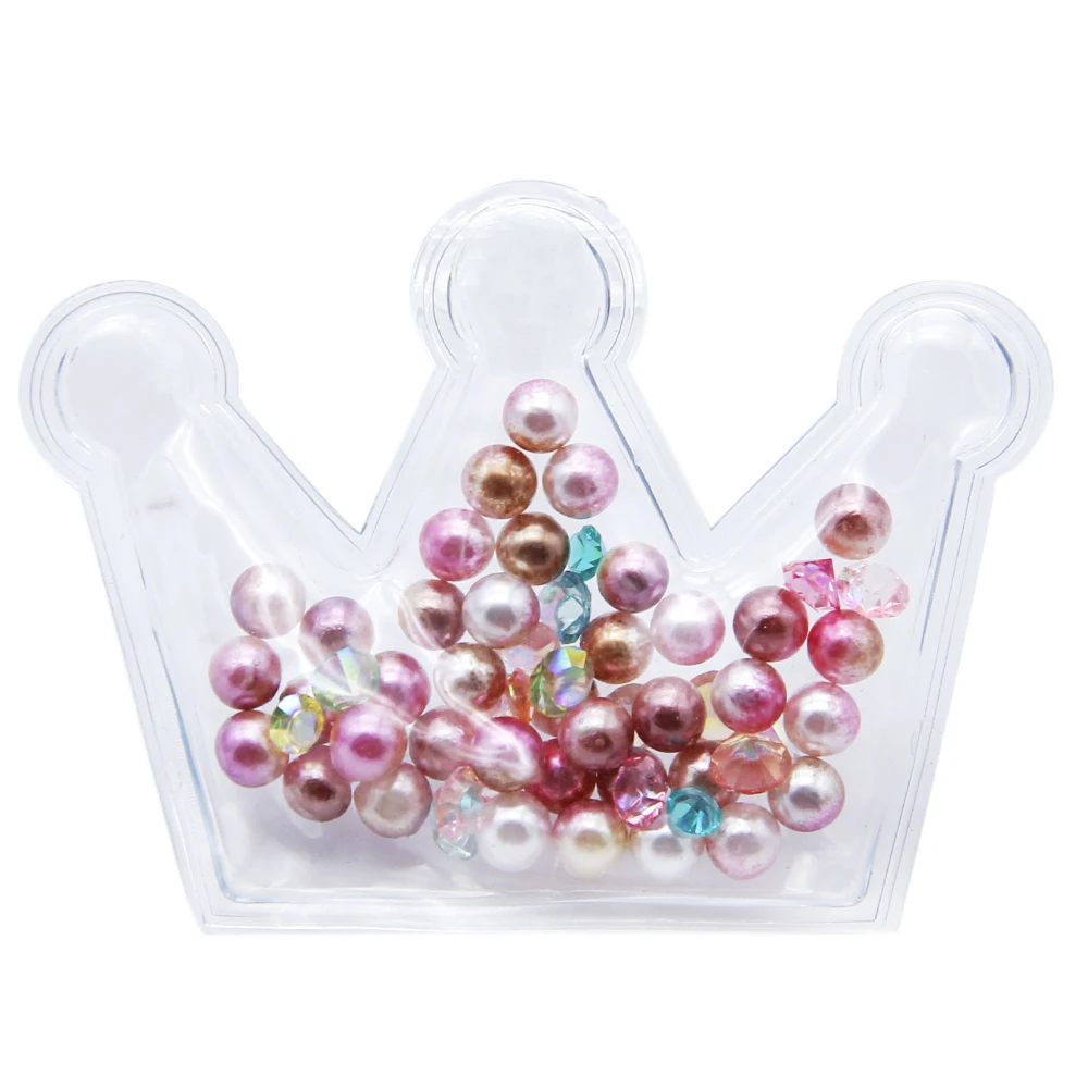 Cute Transparent Plastic Bag Shakers Quicksand Beads Heart Pearl DIY Make Hair Clip Accessories Jewelry Craft 1Yc10436 | Дом и сад