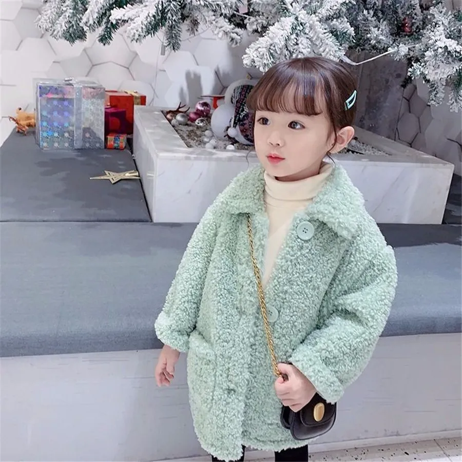 Осенне зимнее Новое поступление зеленое/розовое/Белое Однотонное шерстяное