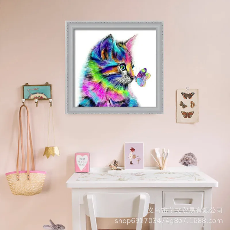 5d Diamond Painting Pintura Diamante Hobby Diamant De Broderie Art Decoration Home DIY Diamand Cat Assoires Paintings Decor | Дом и сад