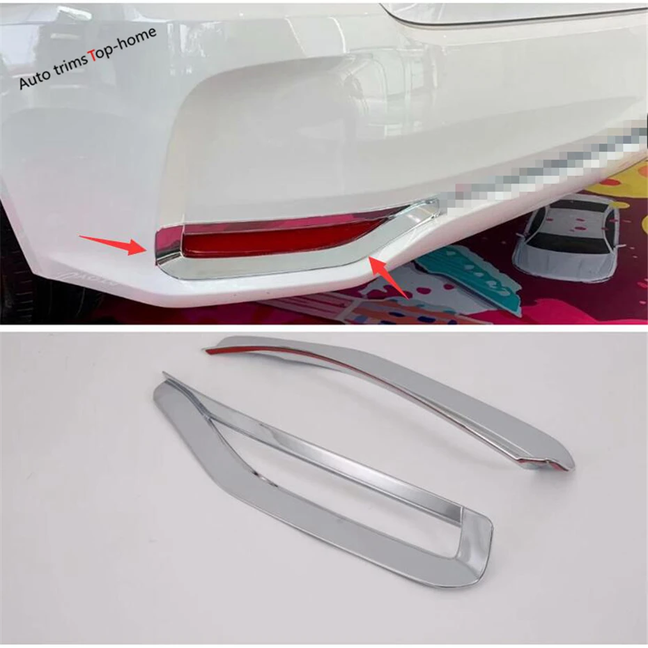 

ABS Chrome Exterior Refit Kit For Toyota Corolla 2019 2020 2021 Tail Trunk Rear Fog Lights Lamps Frame Cover Trim Accessoriey