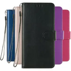 Чехол-книжка для Sony Xperia 10, L1, L2, L3, X, XA, XA1, Plus, XA2, XA3 Ultra XZ, XZ1 Compact, XZ2 Premium, XZ3, XZ4, кожаный, однотонный, цвет в ассортименте.