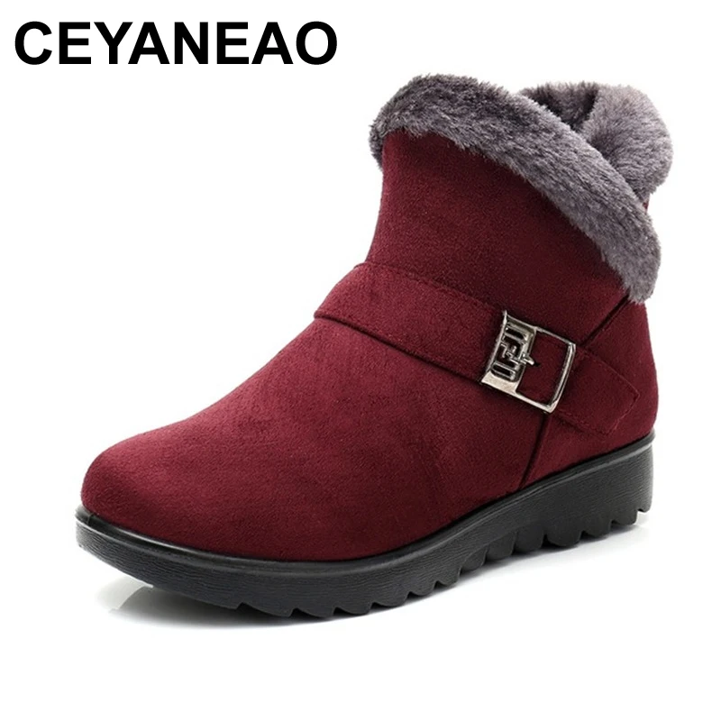 Женские зимние ботинки теплые женские на меху с коротким ворсом плюшевые Зимние