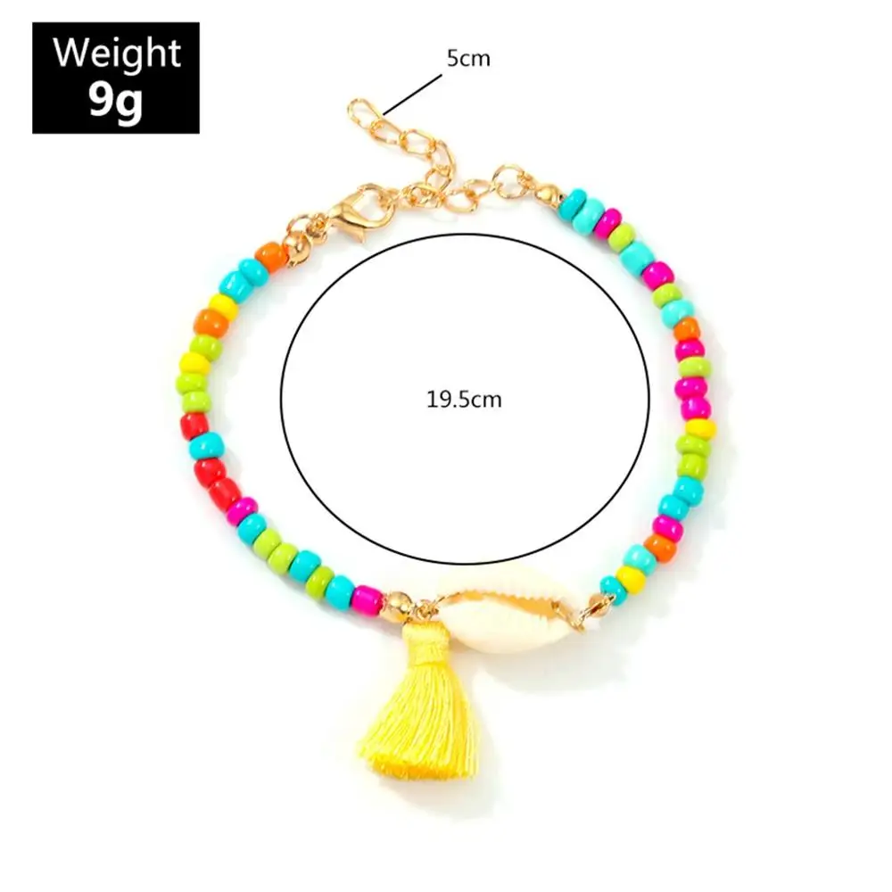 Браслет Регулируемый женский с бусинами в богемном стиле 2019 #3S25 | Украшения и