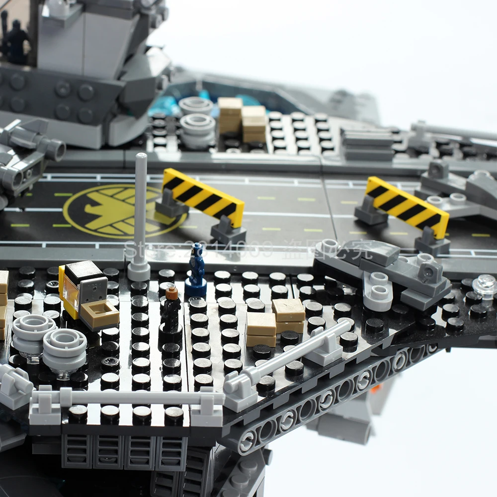 07043 3057 шт супер герой щит Helicarrier модель строительные наборы блоки кирпичи мальчик игрушки совместимы с фильмом 76042