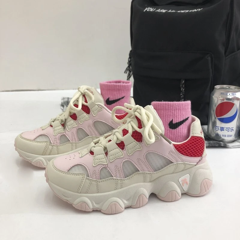 Woman Platform Chunky sneakers Fashion Designers Brand Mesh Vulcanized shoes 2020 Autumn Casual Tenis Basket Female | Обувь