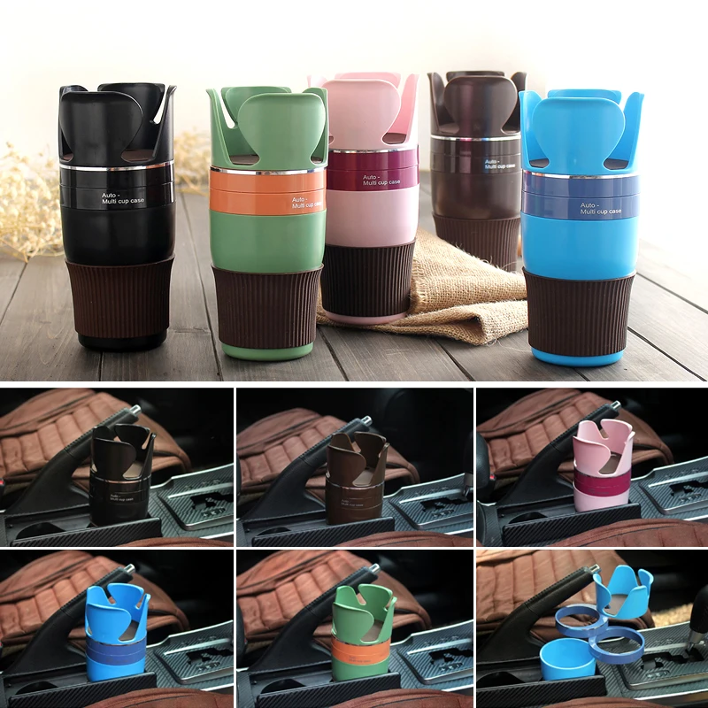 

Plastic Car Bottle Drinks Holders Car Cup Holder Coins Keys Organizer Box Stowing Tidying Case Styling Car Interior Accessories