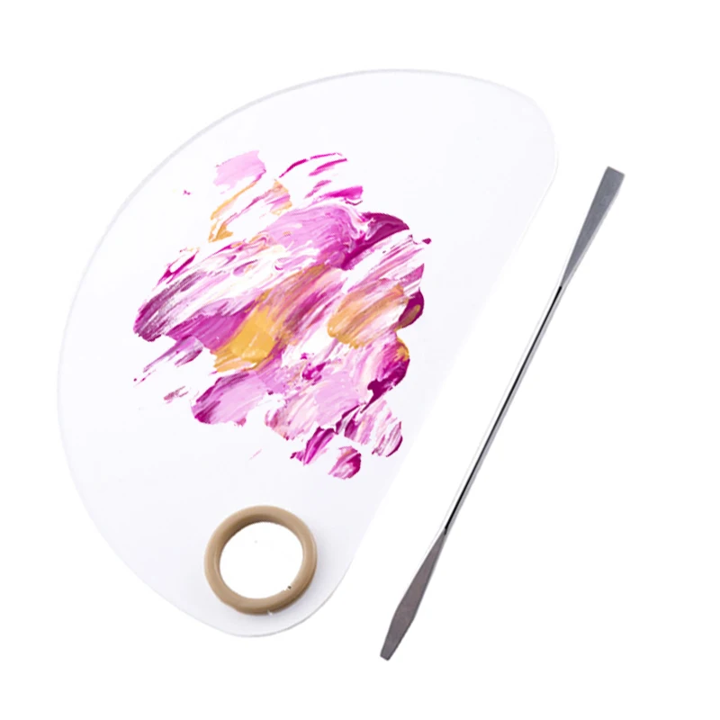 

Лопатка для смешивания пигментов, инструменты для красоты, акриловые палитры для макияжа, прозрачная Косметическая основа для макияжа, 1 на...