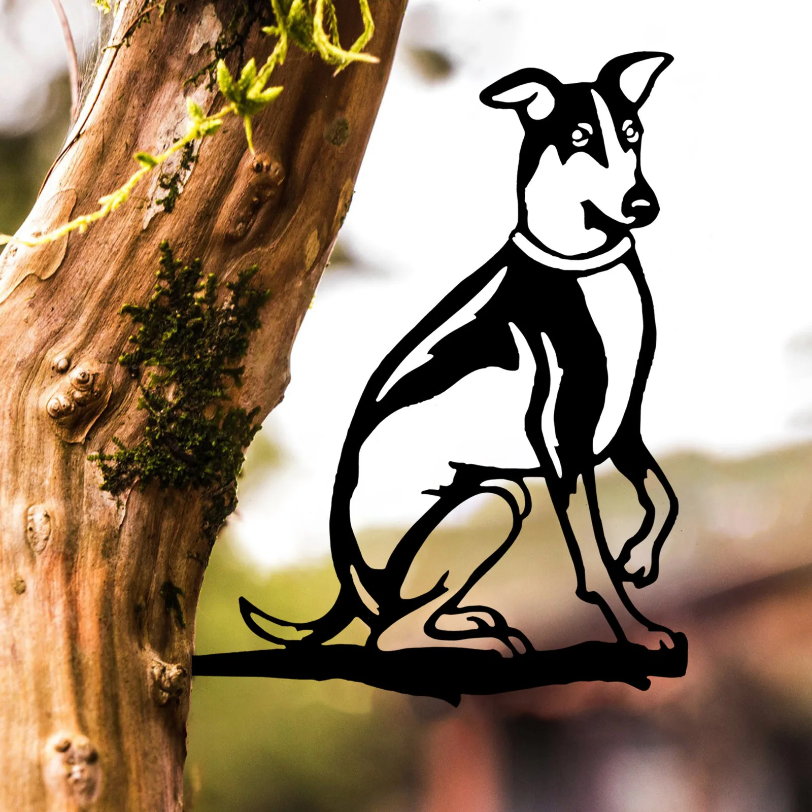 Уличный Металлический Стальной садовый плантатор для собак черная имитация