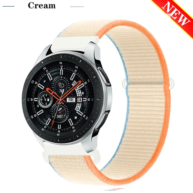 

20mm 22mm Nylon Velcro Loop Strap For Samsung Galaxy Watch 3 Active1 2 Replacement Wristband For Huawei Watch GT/GT2 Universal