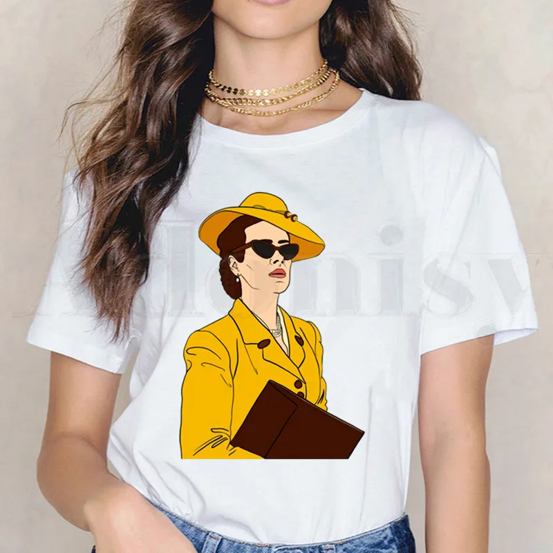 

Short Sleeve Female Tops Tees Harajuku VintageT Shirts Sarah Paulson 90s Fashion Women's T-shirt