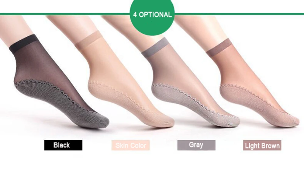 Новые бархатные шелковые женские носки с хлопковой подошвой мягкие Нескользящие