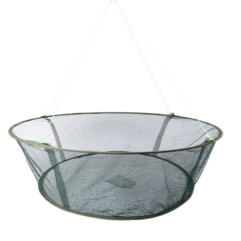 Портативные складные рыболовные сети снасти для ловли креветок и