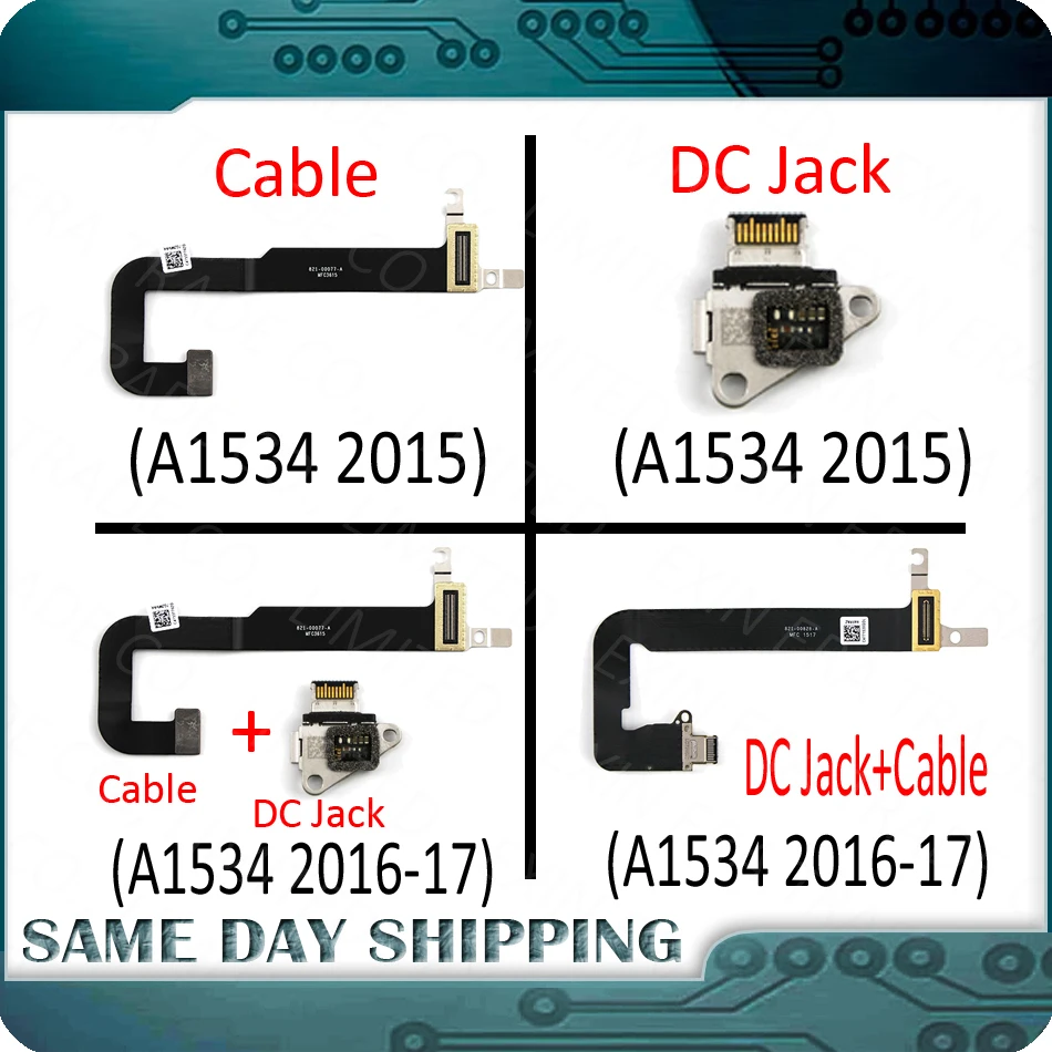 USB разъем для ноутбука A1534 с кабелем 12 дюймов|usb c|dc power jack connectorusb usb c |