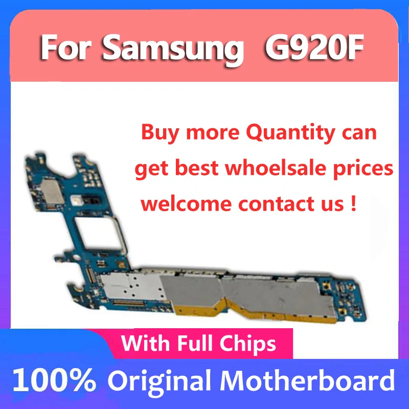 Материнская плата для Samsung Galaxy S6 G920F Edge G925F логическая + G928F материнская 32/64/128 ГБ