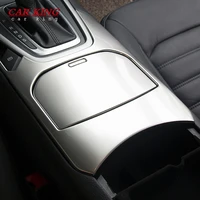 car styling interior accessories abs matte car front water cup holder frame cover trim sticker 2pcs for ford edge 2015 2016 2017