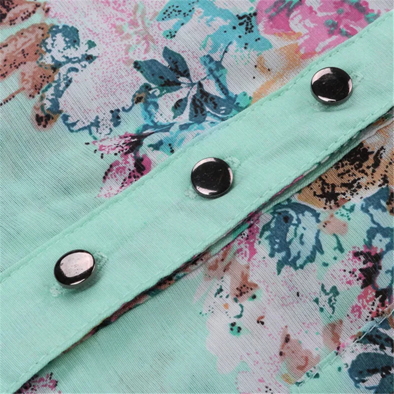 

Autumn Floral Printed Blusas Fashion Women V-neck Blouse Casual Pockets Shirts Female Shirts Breathable Leisure Ladies Tops