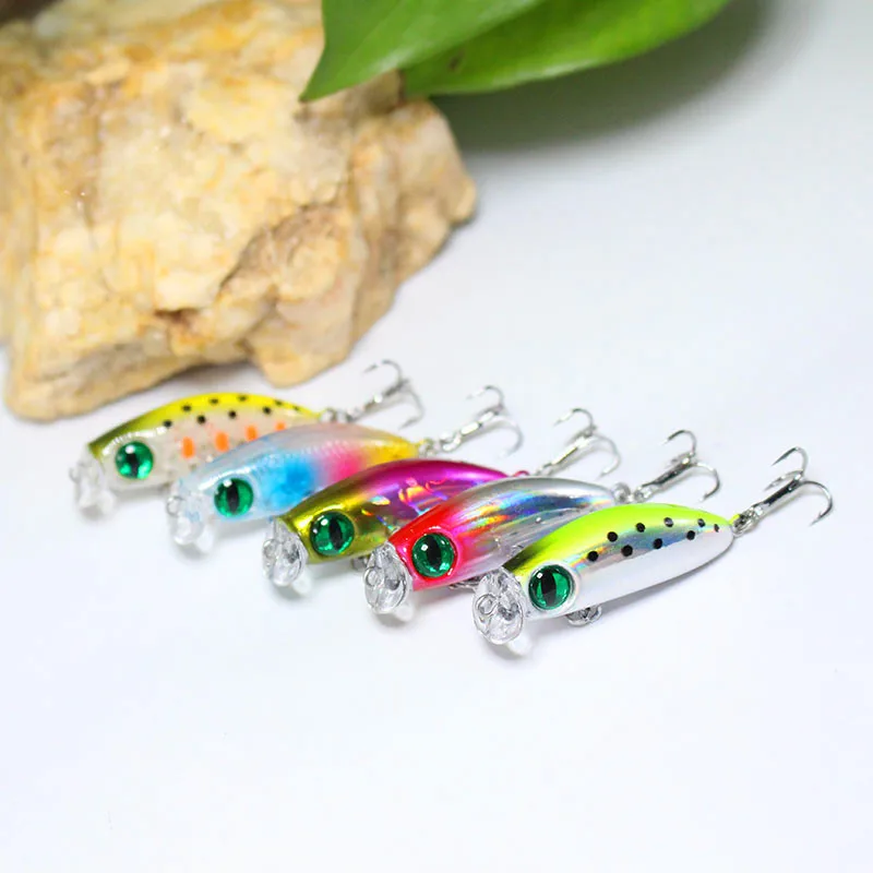 

1PCS Fishing Lures Wobbler Minnow Swim Crankbait 4cm/2.9g Artificial Hard bait Jig Pesca Trolling Jerk bait Fishing tackle Lure