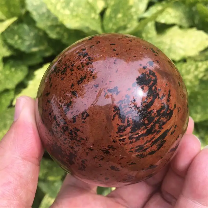 

Natural red obsidian ball ball mineral ball room decoration Reiki healing home decoration fish tank decoration