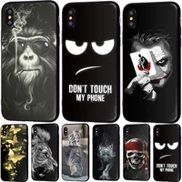 animal lion wolf soft tpu silicone cases for iphone 5 s se x phone case for iphone 6s 6 7 8 plus xs max xr coque frosted fundas