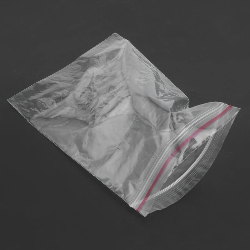 

100 pieces 12*8cm Transparent Plastic Seal Zip Closure Zip Closed Bag