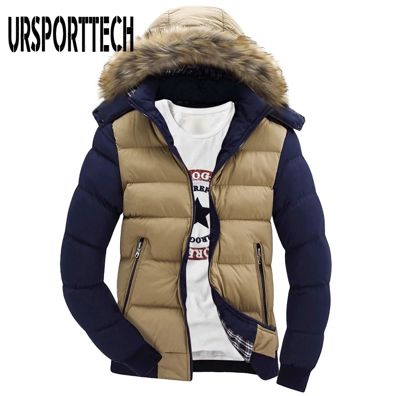 Winter Jacket Men Warm Parkas Thick Warm Cotton Padded Male Pilot Overcoat Slim Zipper Hooded Bomber Jackets Mens Brand Clothing