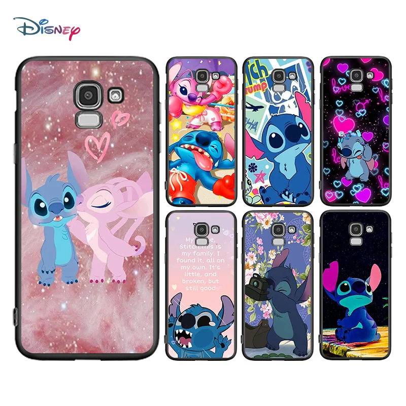 

Disney Cartoon Animation Lilo Stitch For Samsung Galaxy J2 J3 J4 Core J5 J6 J7 J8 Prime Duo Plus TPU Silicone Black Phone Case