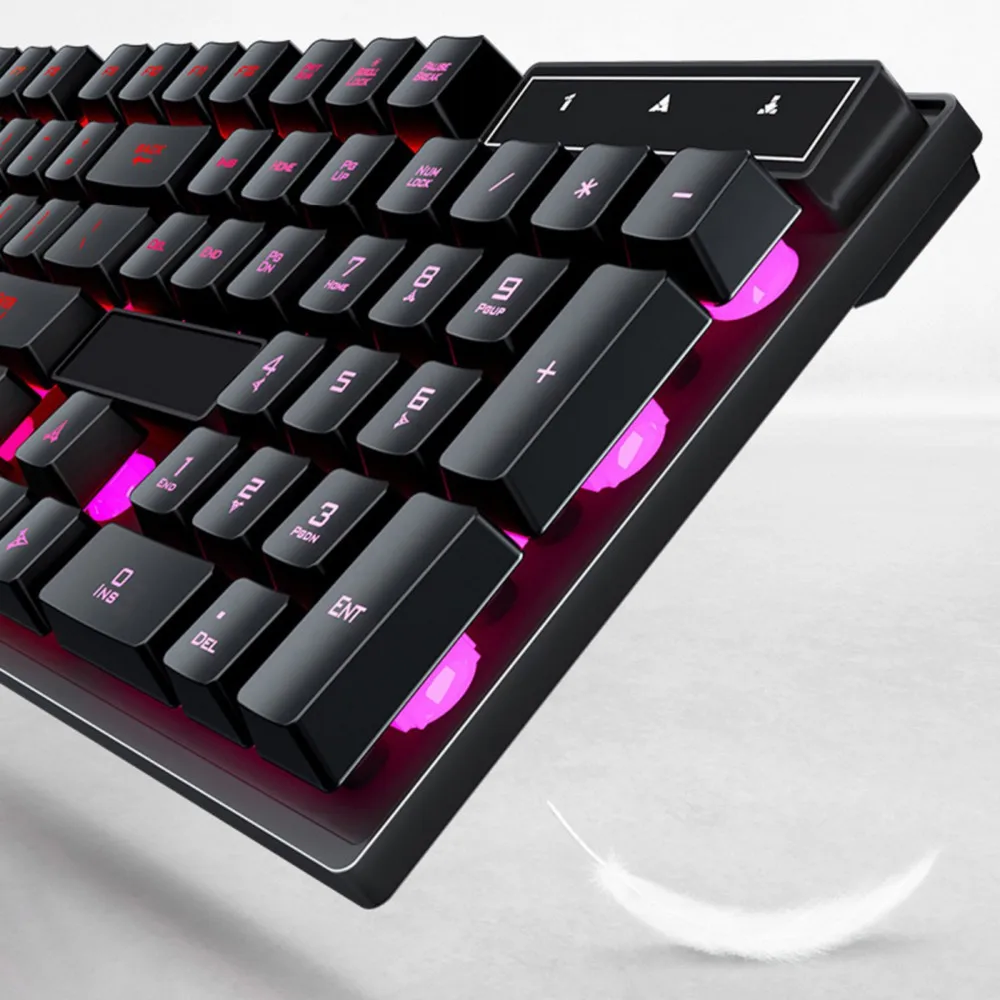 

RGB Glowing Mechanical Hand-sensitive Keyboard Silent Desktop Computer Notebook Office E-sports Game Keyboards