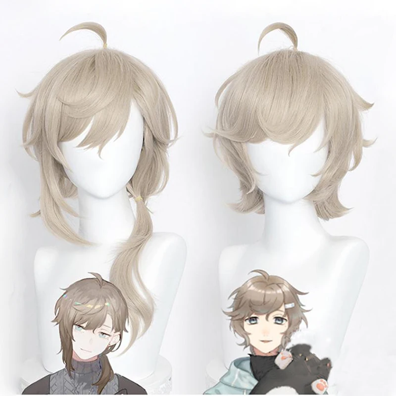 VTuber канаэ льняная парусиновая 65 см Длина стопы 35 Короткие Косплэй парик